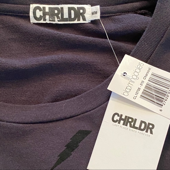 CHLRDR charcoal lightning bolt T-shirt -Size Medium - Picture 3 of 7